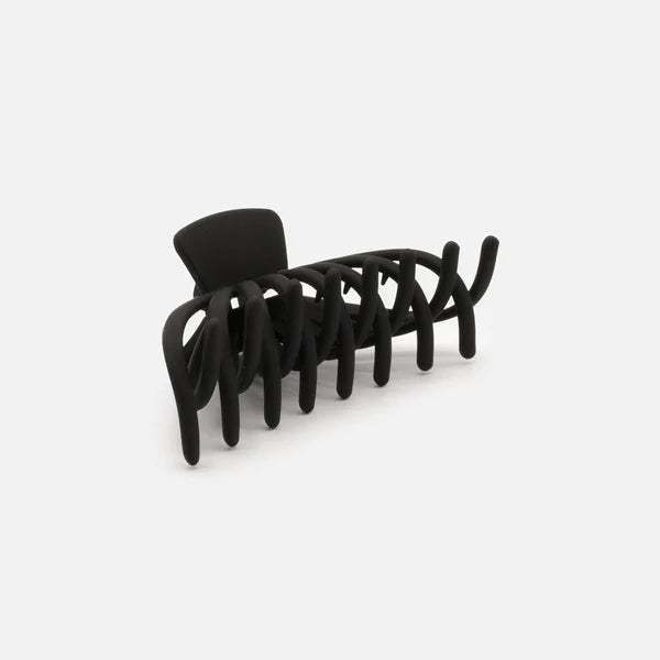 BLACK PLASTIC OCTOPUS CLIP WITH MATTE FINISH