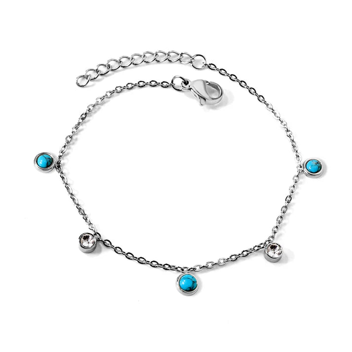 OCEAN PEARL DIAMOND BRACELET "STEEL"