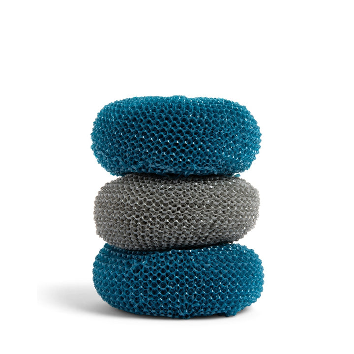 NETTED SCRUBBERS - SET OF THREE