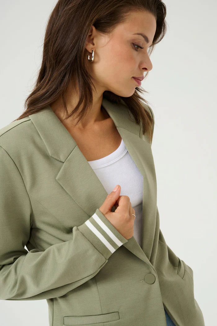 KINNIE BLAZER "OIL GREEN/CHALK"