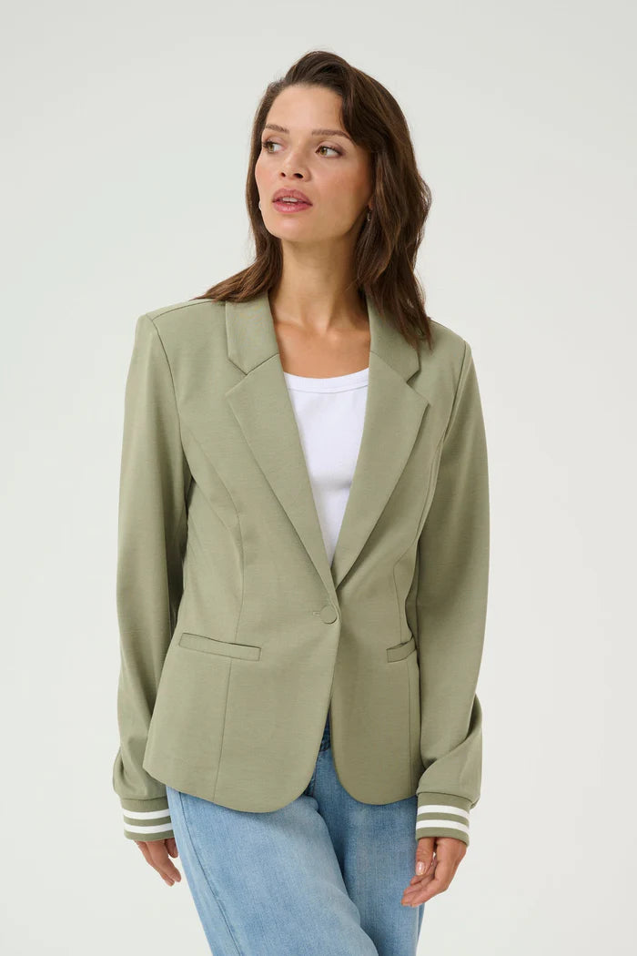 KINNIE BLAZER "OIL GREEN/CHALK"