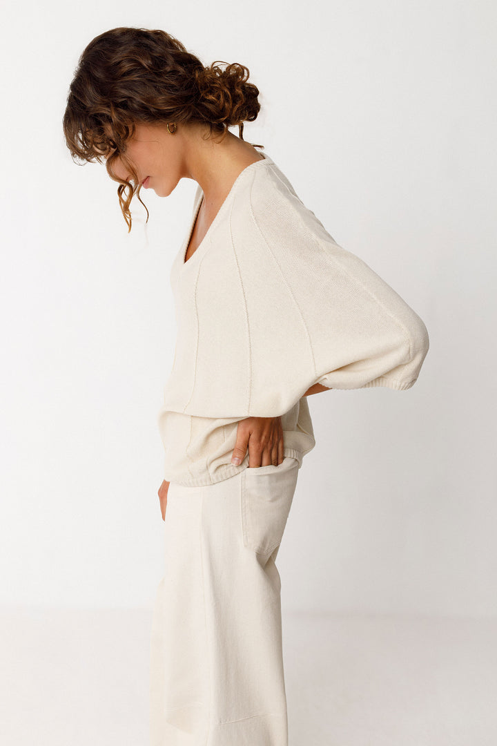 OLAIA-GOTS SWEATER "IVORY"