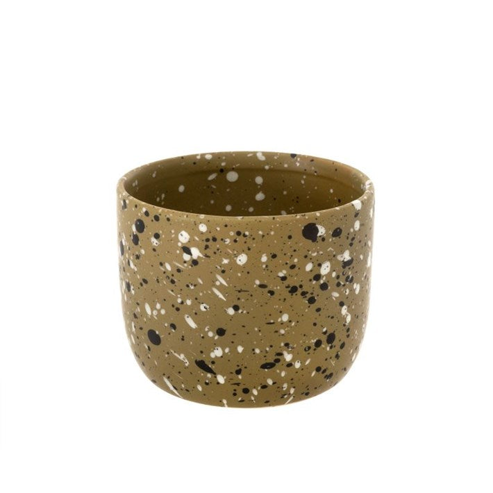 OLIVE SPECKLE POT