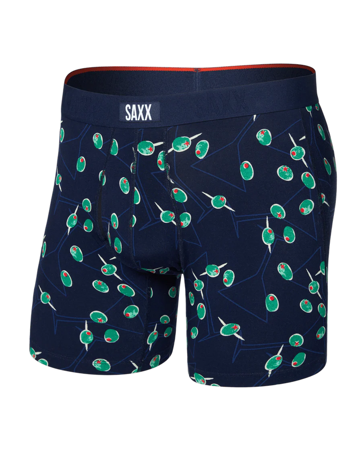 VIBE XTRA SOFT COMFORT BOXER BRIEF 6" "OLIVE YOU-MARITIME"