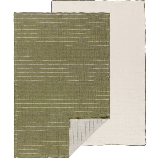 OLIVE BRANCH DOUBLE WEAVE TEA TOWEL