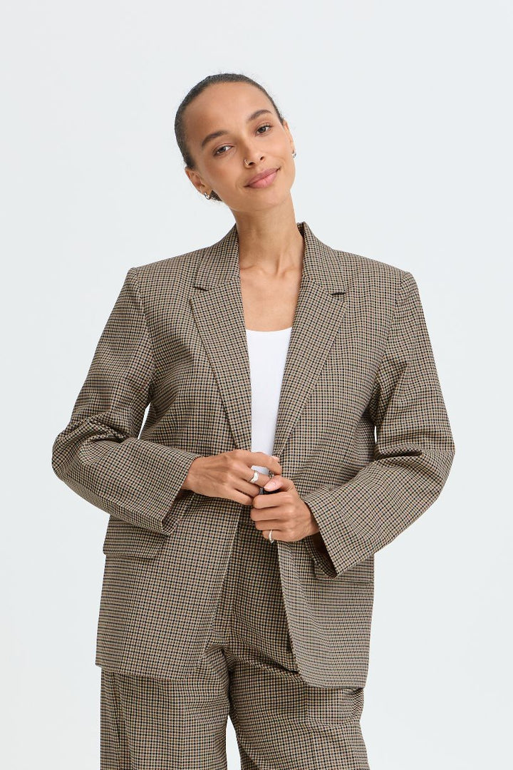BYESTOLO BLAZER "SEPIA CHECK"