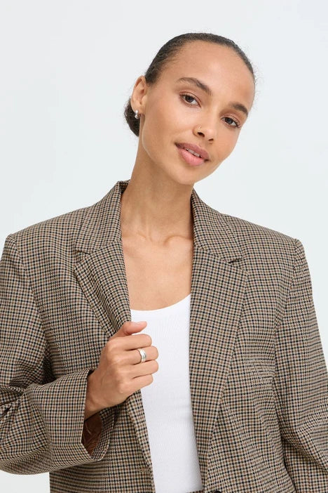 BYESTOLO BLAZER "SEPIA CHECK"