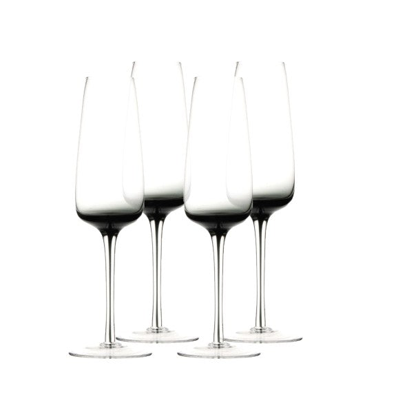ONYX FLUTE GLASS 200ML - SET OF 4