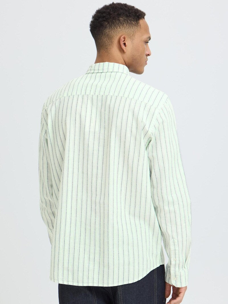 BHABAN STRIPED SHIRT "OPAL BLUE"