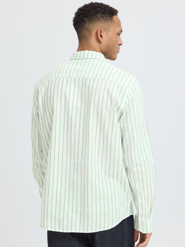 BHABAN STRIPED SHIRT "OPAL BLUE"