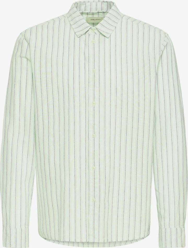 BHABAN STRIPED SHIRT "OPAL BLUE"