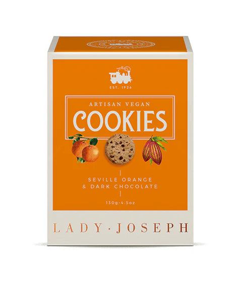 DARK CHOCOLATE AND SEVILLE ORANGE COOKIES 130G