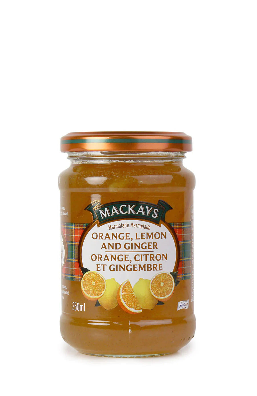 ORANGE, LEMON &amp; GINGER MARMALADE 250ML