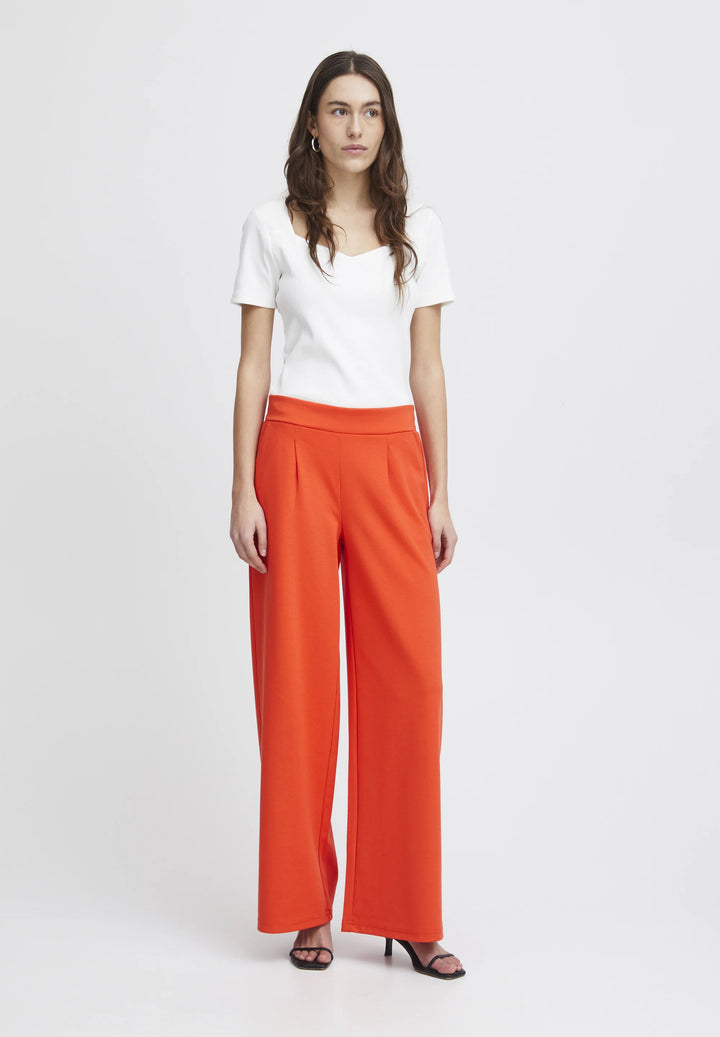 IHKATE TROUSERS - BLACK/ORANGE