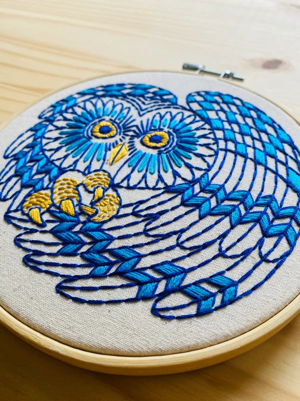 BOREAL OWL COMPLETE EMBROIDERY KIT