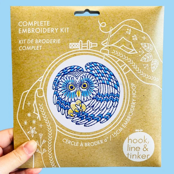 BOREAL OWL COMPLETE EMBROIDERY KIT