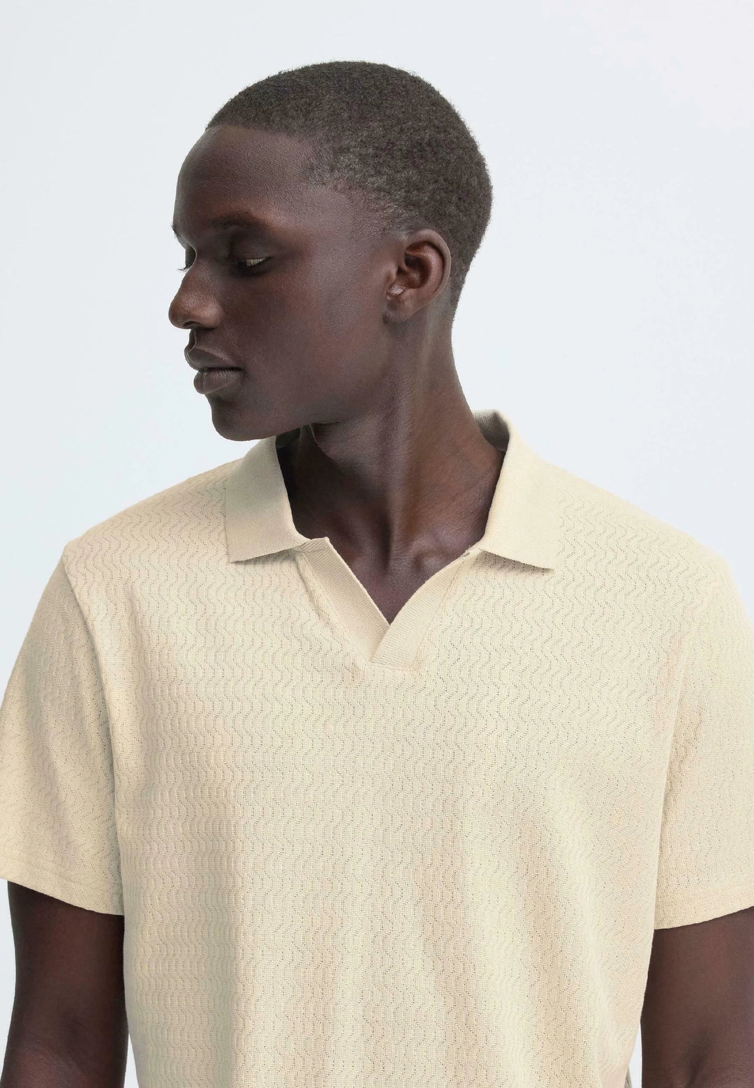 BHESKILD POLO S/S "OYSTER GRAY"