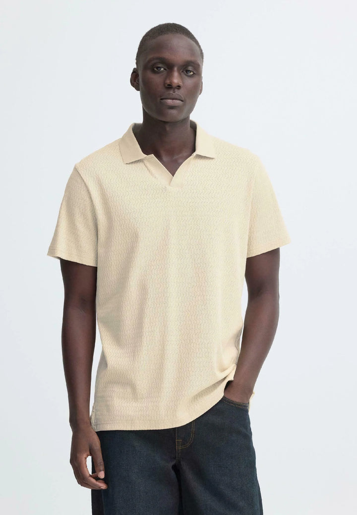 BHESKILD POLO S/S "OYSTER GRAY"