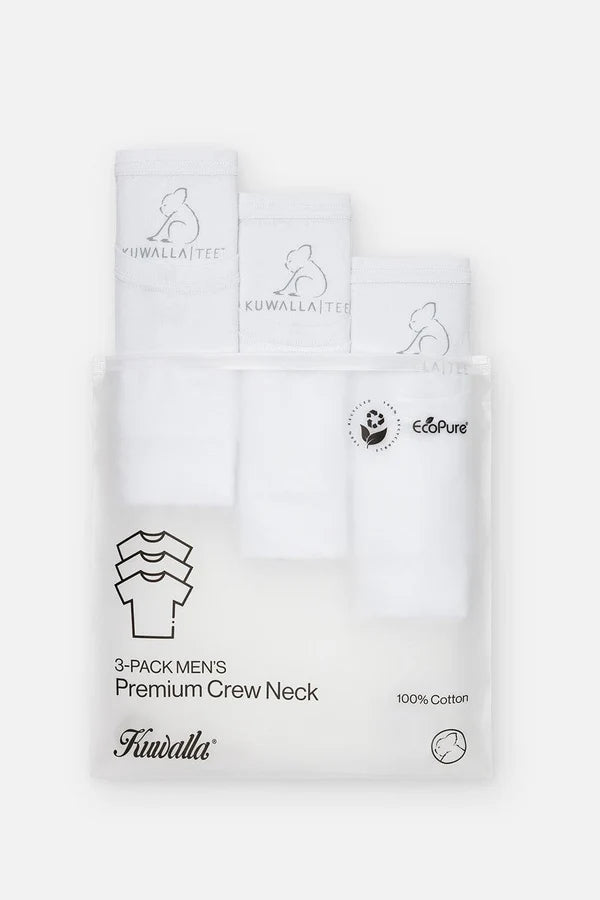 3-PACK T-SHIRTS "PURE WHITE"