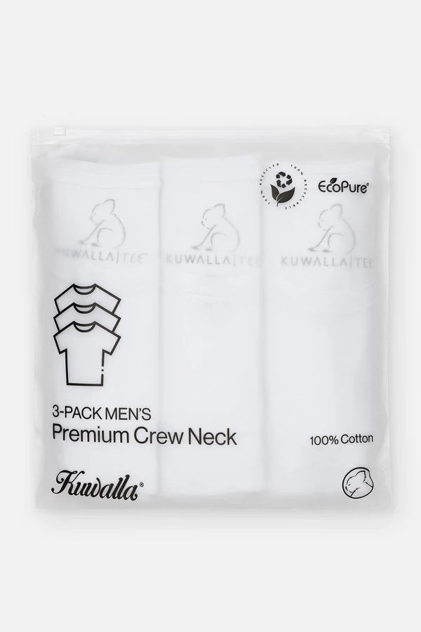 3-PACK T-SHIRTS "PURE WHITE"