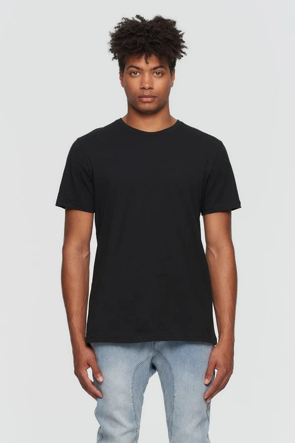 3-PACK CREW NECK T-SHIRTS "JET BLACK"
