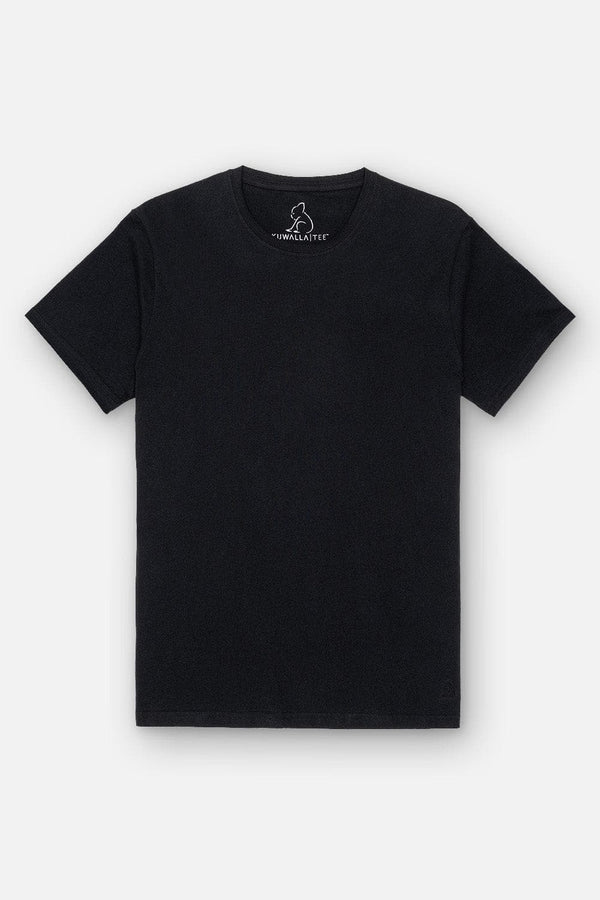 3-PACK CREW NECK T-SHIRTS "JET BLACK"