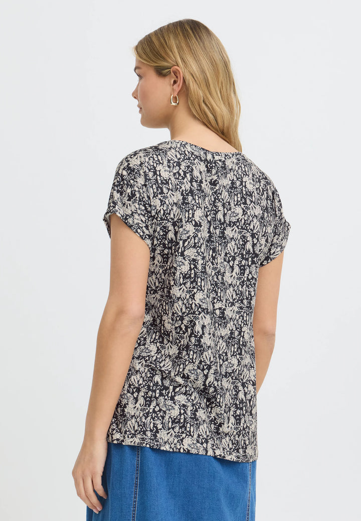 T-SHIRT FRSEEN 1 MOTIF FLEURI PAISLEY