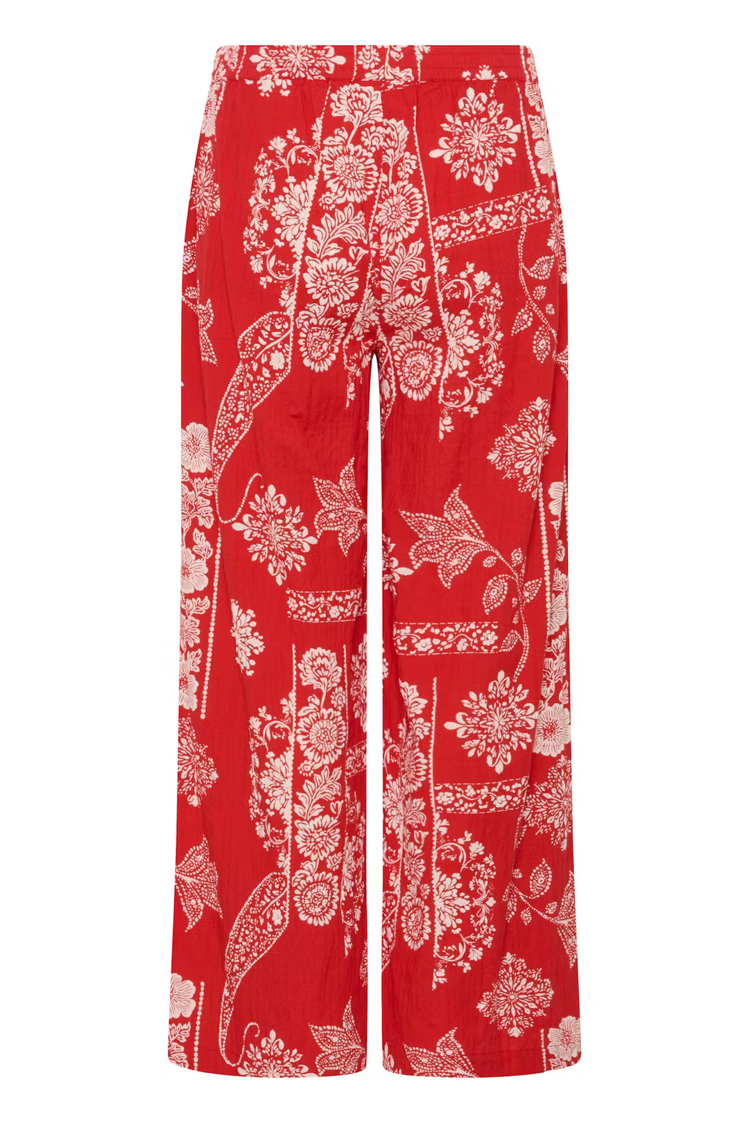 CRGIANNA TROUSERS "RED ETHNIC PRINT"