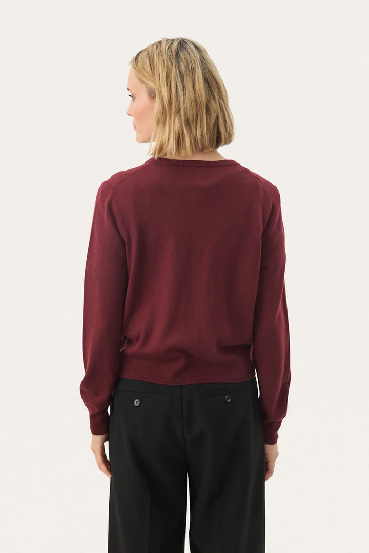 PART TWO NOELANI PW CA SWEATER - TAWNY PORT