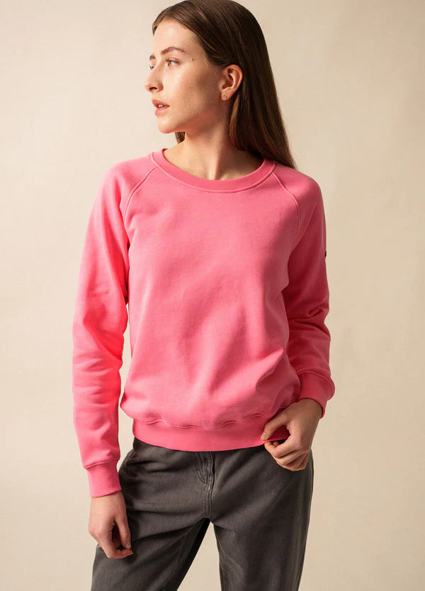 PATSY COTTON SWEATSHIRT "HOLLYWOOD/BLANC/HOLLYWOOD"