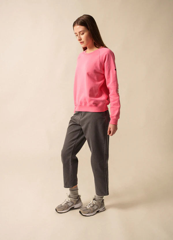 PATSY COTTON SWEATSHIRT "HOLLYWOOD/BLANC/HOLLYWOOD"