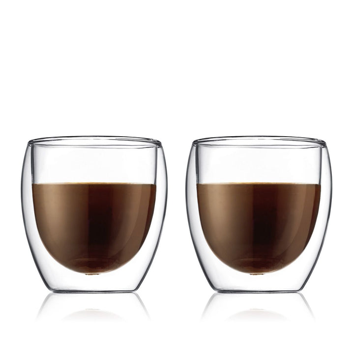 BODUM PAVINA 2 PIECES, GLASS DOUBLE WALL, SMALL 0.25L