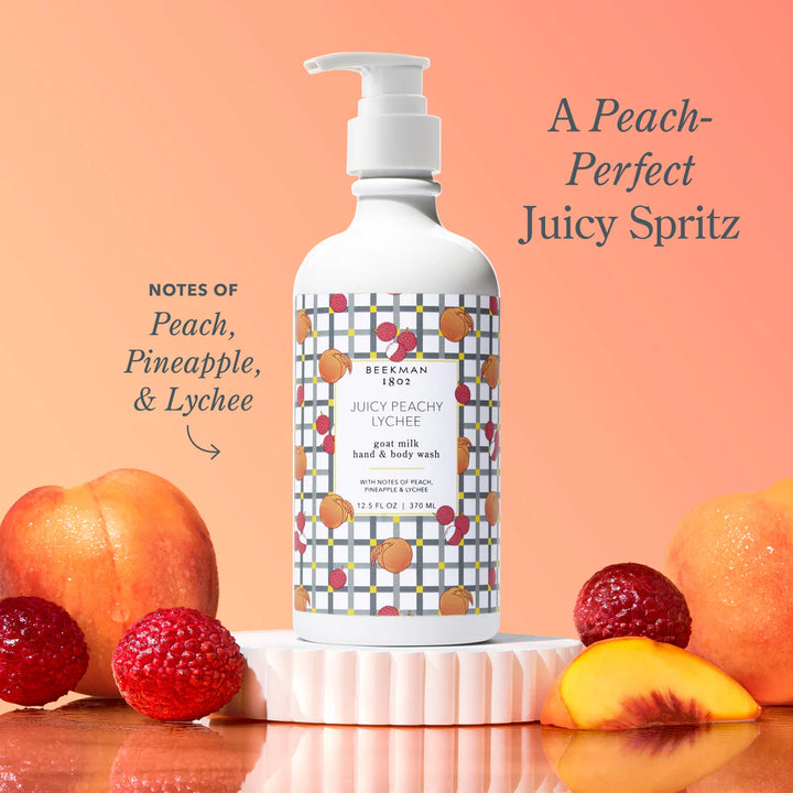 JUICY PEACHY LYCHEE HAND &amp; BODY WASH 12.5OZ