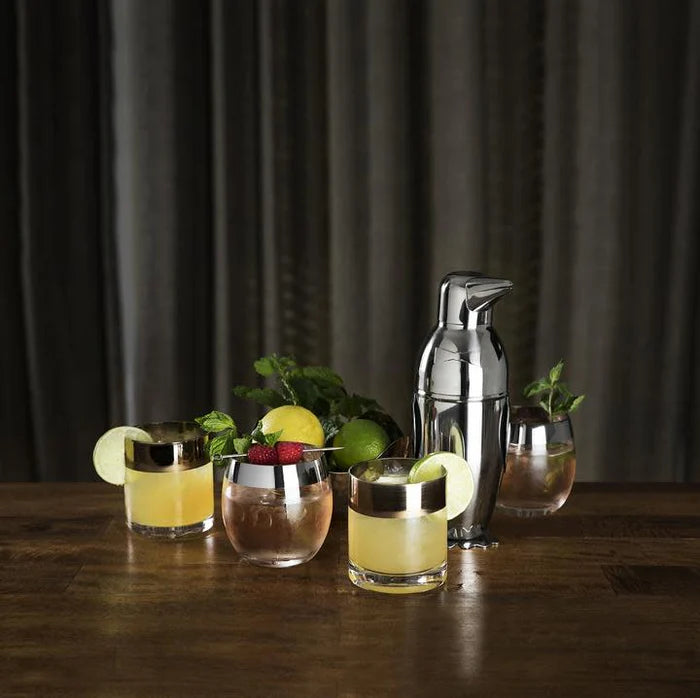 IRVING STAINLESS STEEL PENGUIN COCKTAIL SHAKER