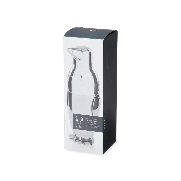 IRVING STAINLESS STEEL PENGUIN COCKTAIL SHAKER
