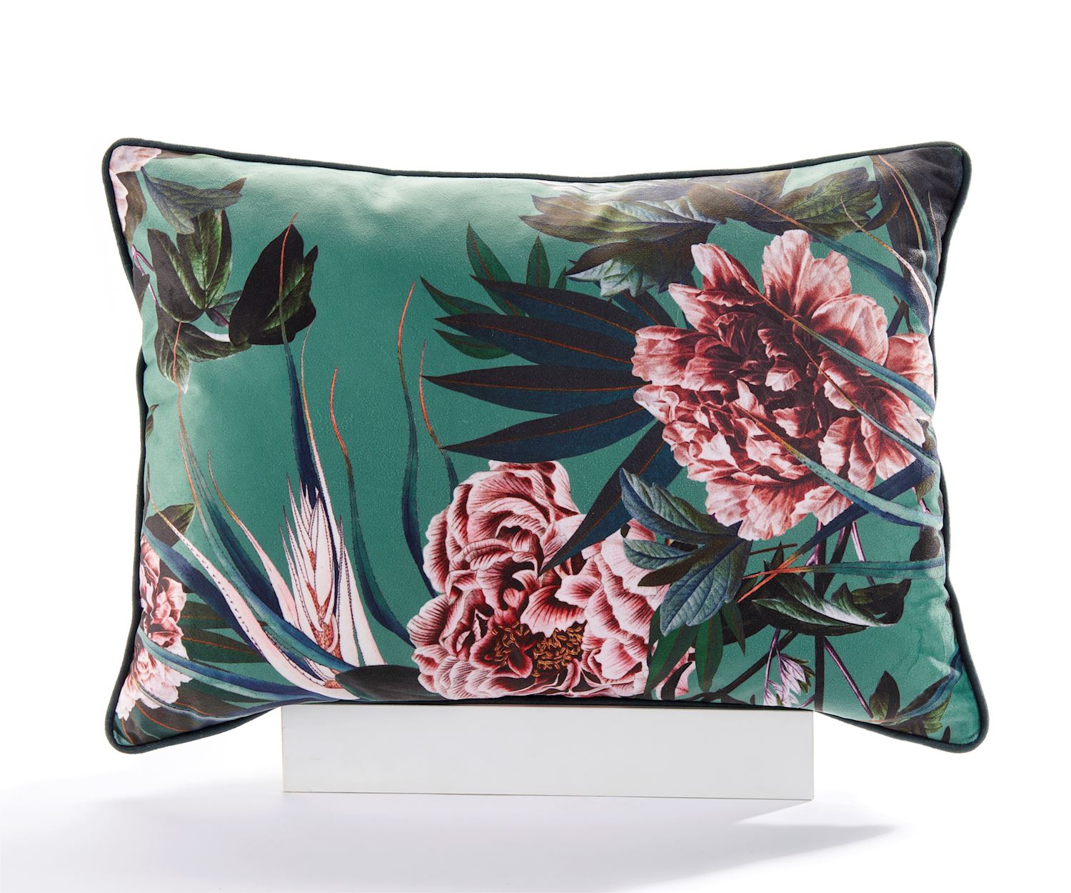 PILLOW POLYESTER PEONY 14X20