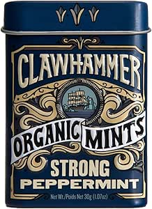 CLAWHAMMER ORGANIC MINTS - STRONG PEPPERMINT