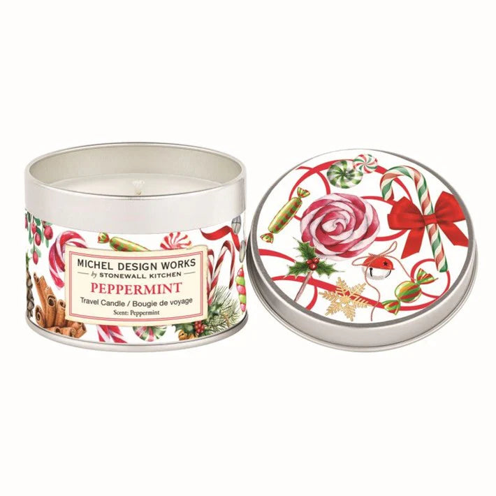 PEPPERMINT TRAVEL CANDLE