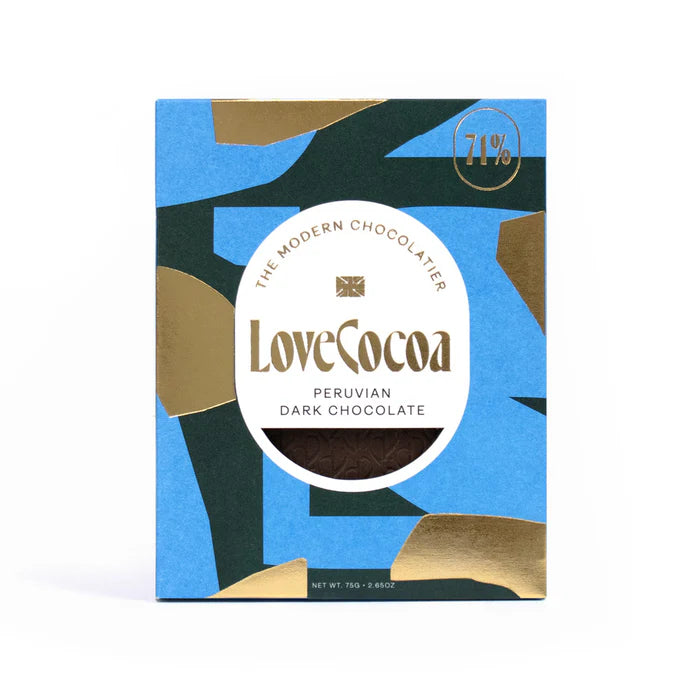 PERUVIAN DARK CHOCOLATE BAR (VEGAN)