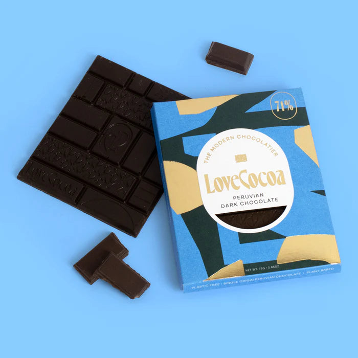 PERUVIAN DARK CHOCOLATE BAR (VEGAN)