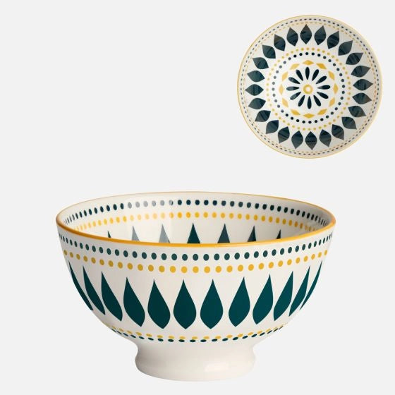 KIRI 22OZ 6''D BOWL - PETAL DOT DAISY