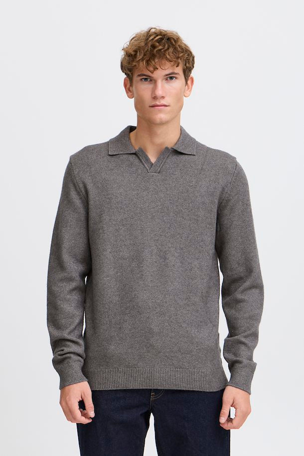 CFKARL PULLOVER POLO "PEWTER MIX"