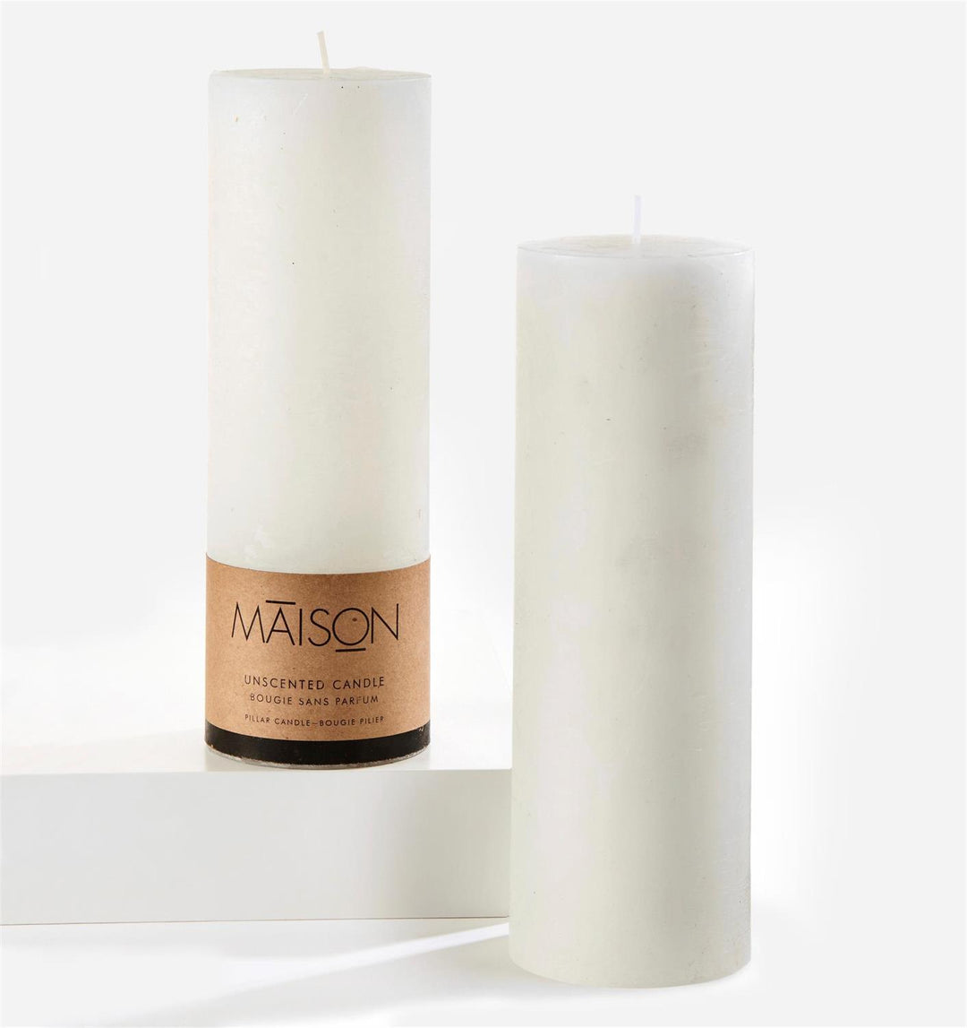 RUSTIC PILLAR CANDLE 3X9&