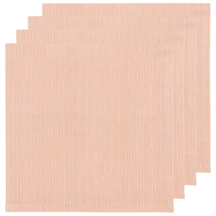 NECTAR PINSTRIPE LINEN NAPKINS - SET OF 4