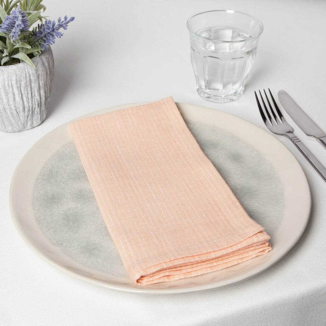 NECTAR PINSTRIPE LINEN NAPKINS - SET OF 4