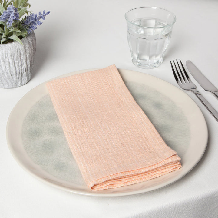NECTAR PINSTRIPE LINEN NAPKINS - SET OF 4