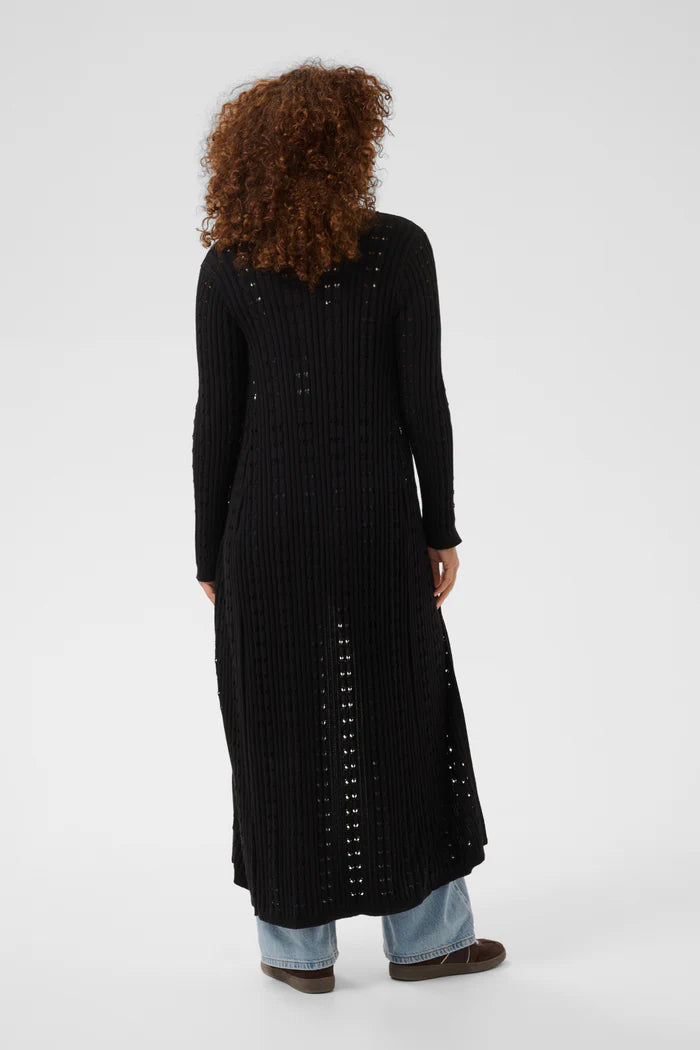 KAPINIA KNIT CARDIGAN "BLACK DEEP"