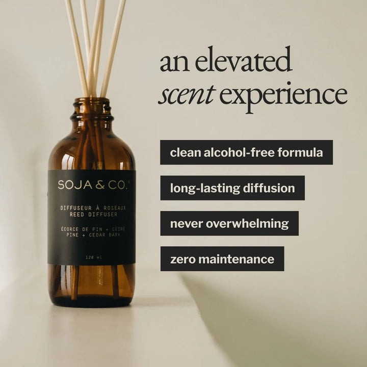 REED DIFFUSER - PINE + CEDAR BARK 120ML