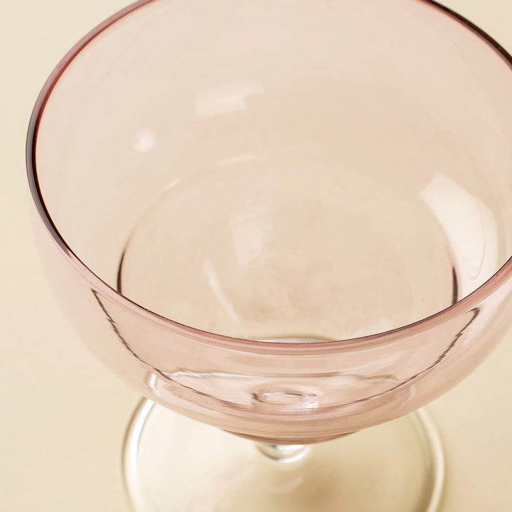 SAVOY COUPE GLASS - PINK