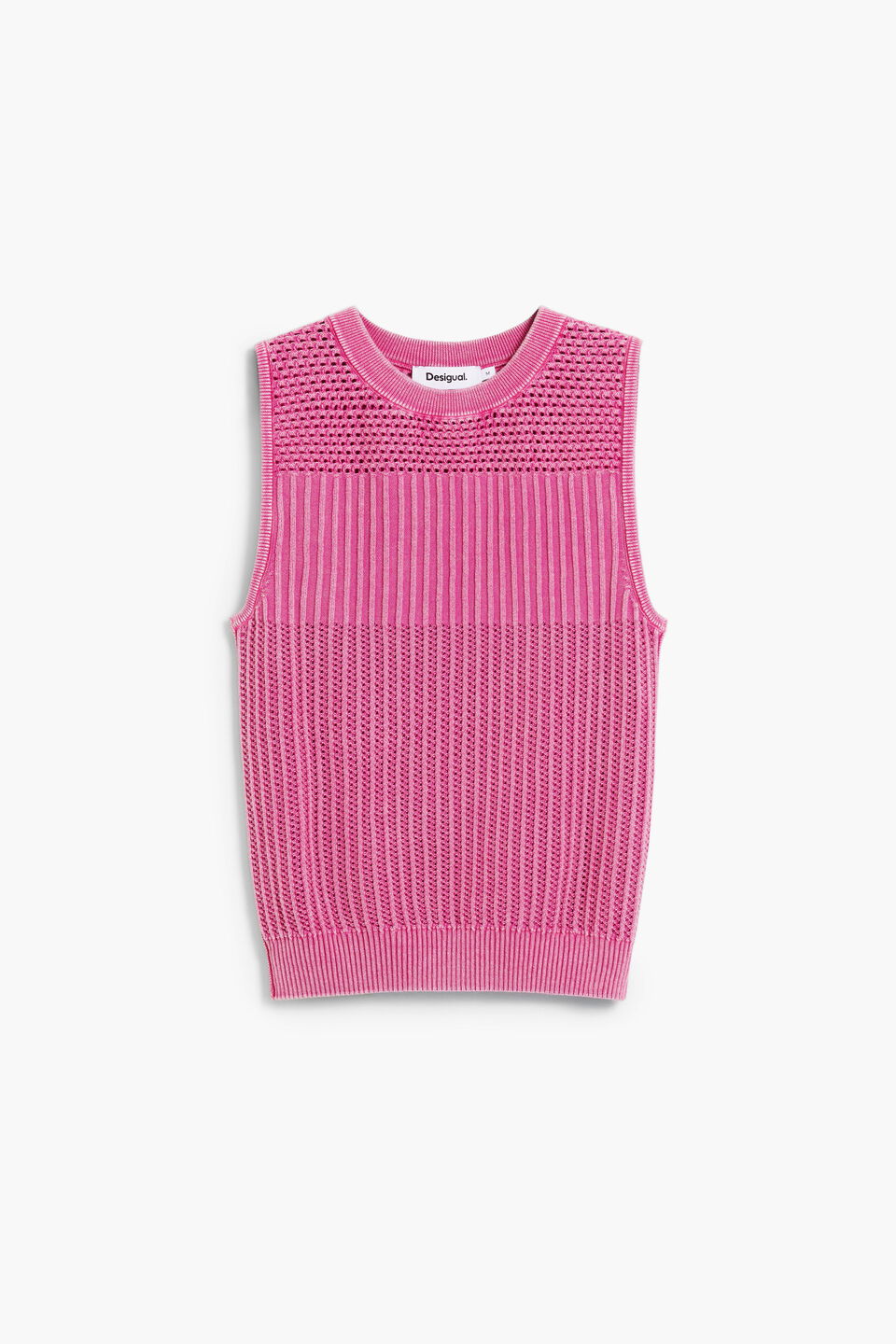 CROCHET T-SHIRT "FUSCHIA"